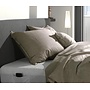 ZO! Home Sierkussenhoes Lino Taupe - Set Van 2 - Katoen