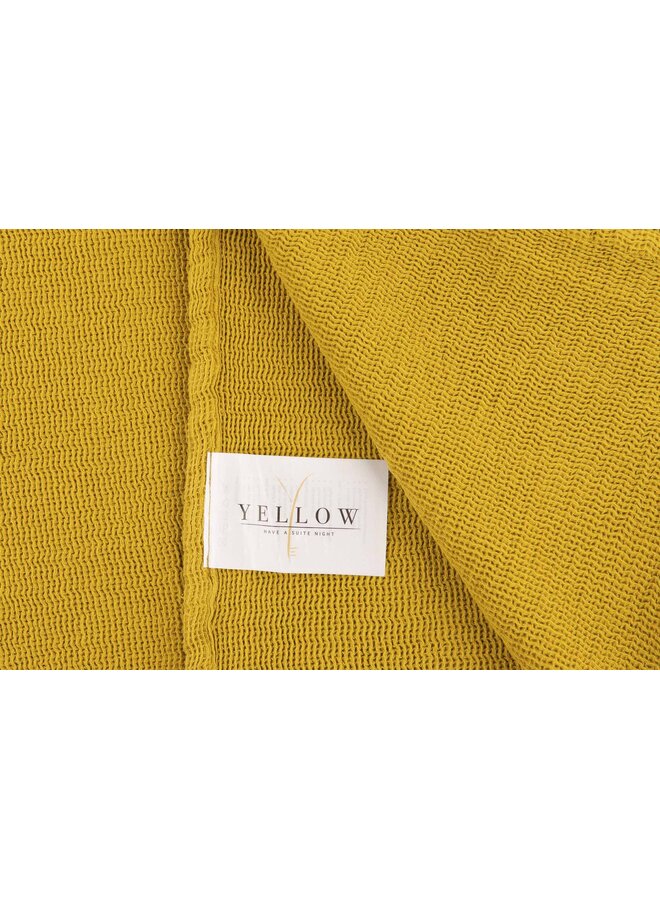 Yellow Plaid ICA Goud - Katoen