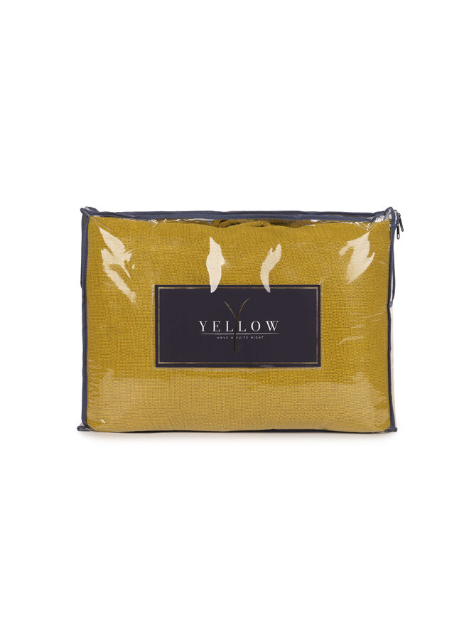 Yellow Plaid ICA Goud - Katoen