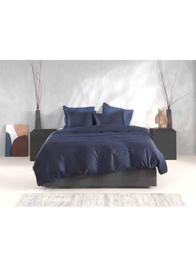 ZO! Home Dekbedovertrek Satinado Navy Blauw  - Katoen Satijn