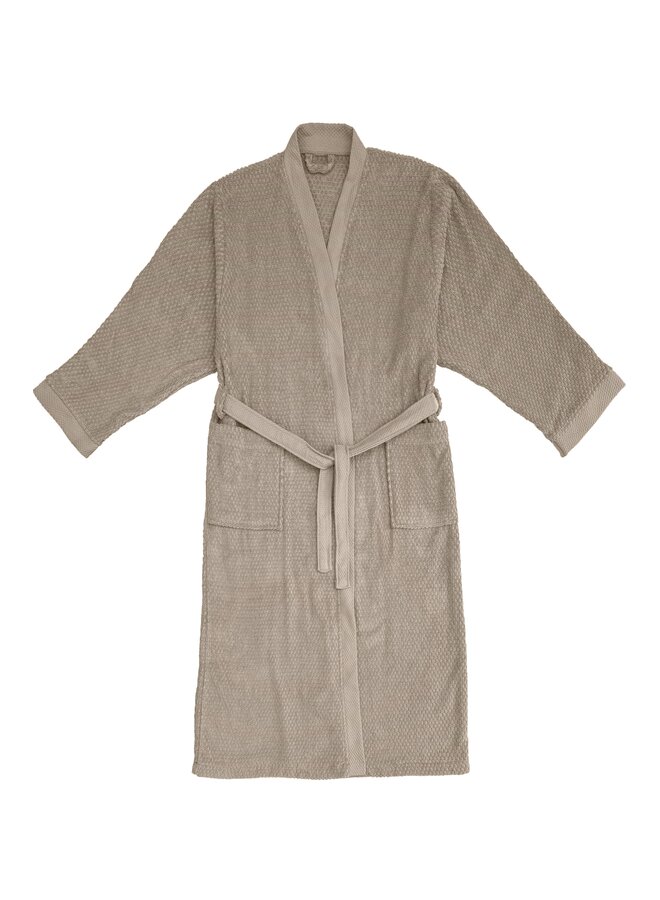 Badjas Grant Taupe  - Katoen