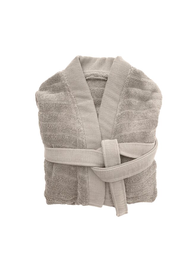Heckett & Lane Badjas Prestige Taupe  - Katoen
