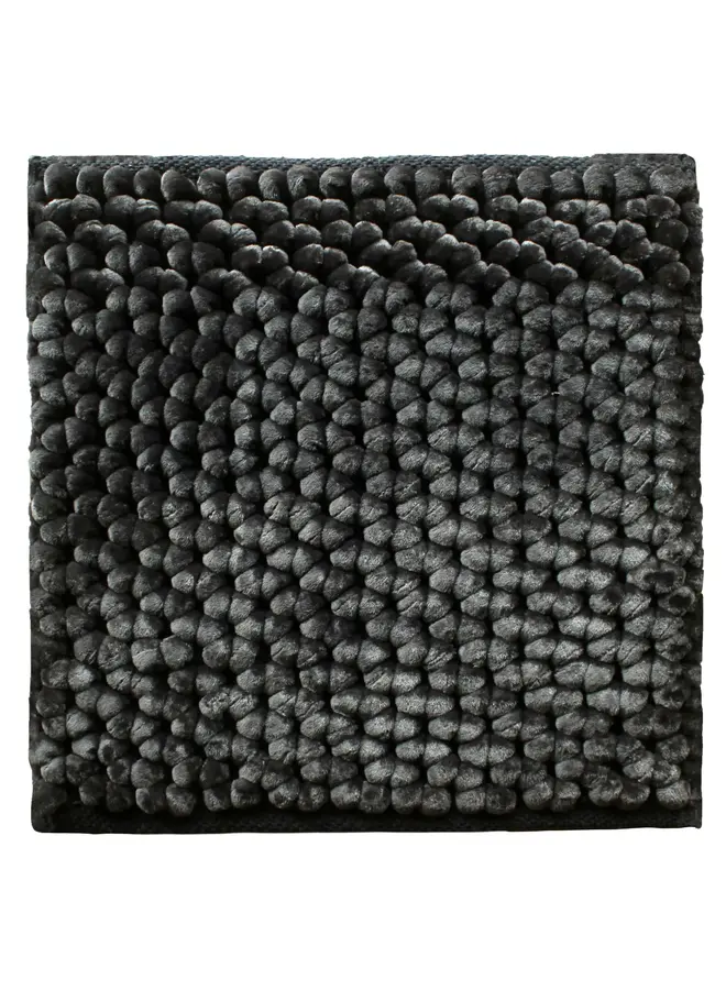 Heckett & Lane Badmat Lusso Antraciet - Polyester/Katoen