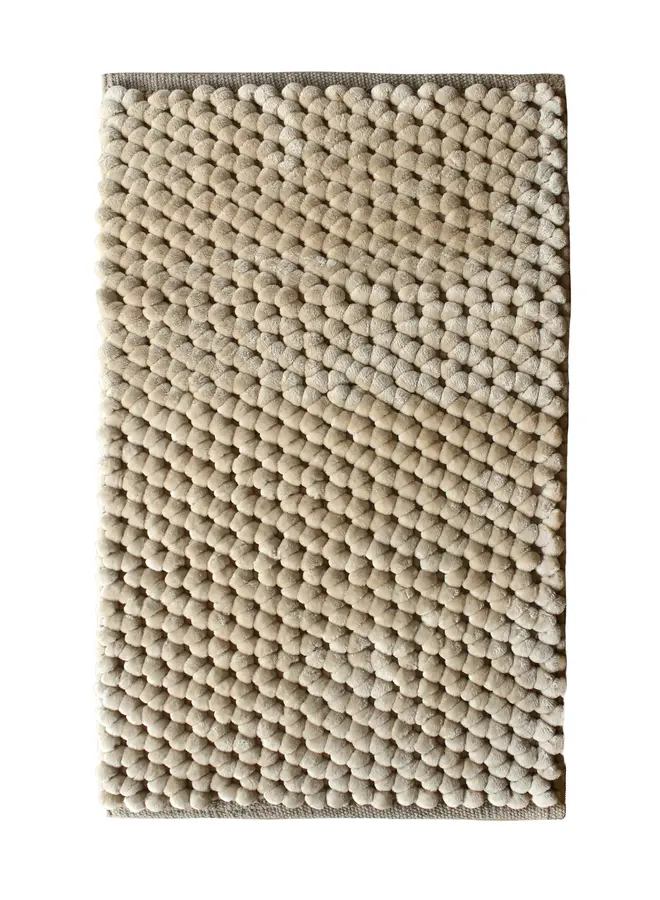 Badmat Lusso Zand - Polyester/Katoen