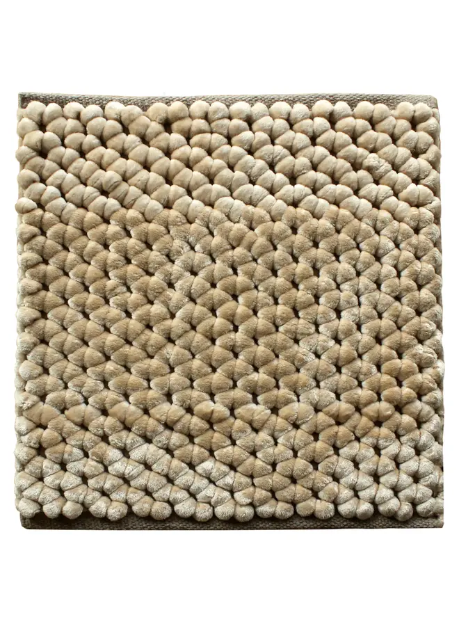 Heckett & Lane Badmat Lusso Zand - Polyester/Katoen
