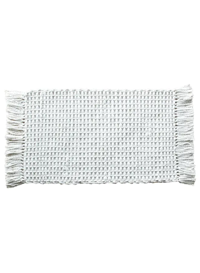 Heckett & Lane Badmat Madras Wit - Katoen/Polyester