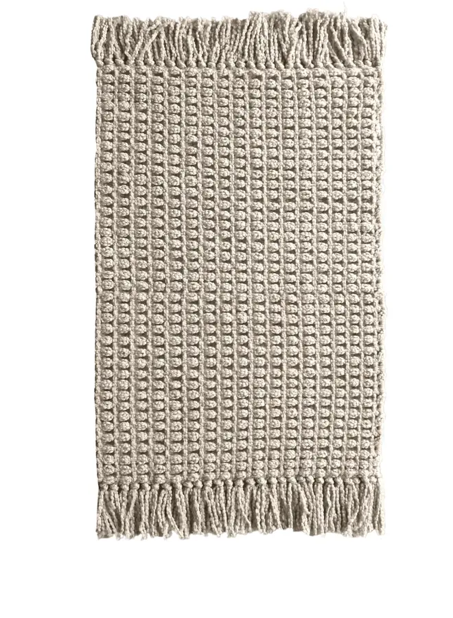 Heckett & Lane Badmat Madras Taupe - Katoen/Polyester