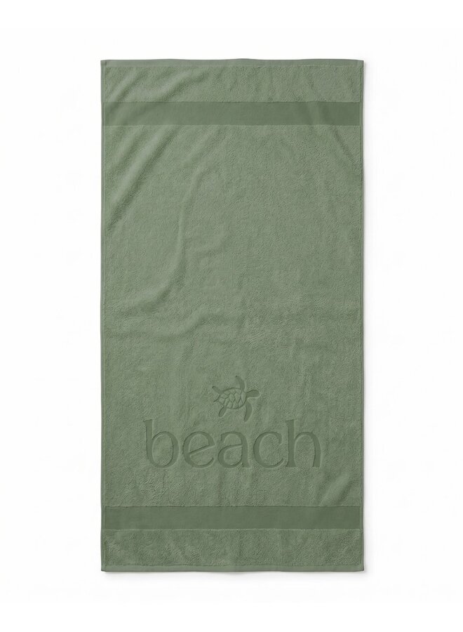 Strandlaken Turtle Beach Groen - Katoen