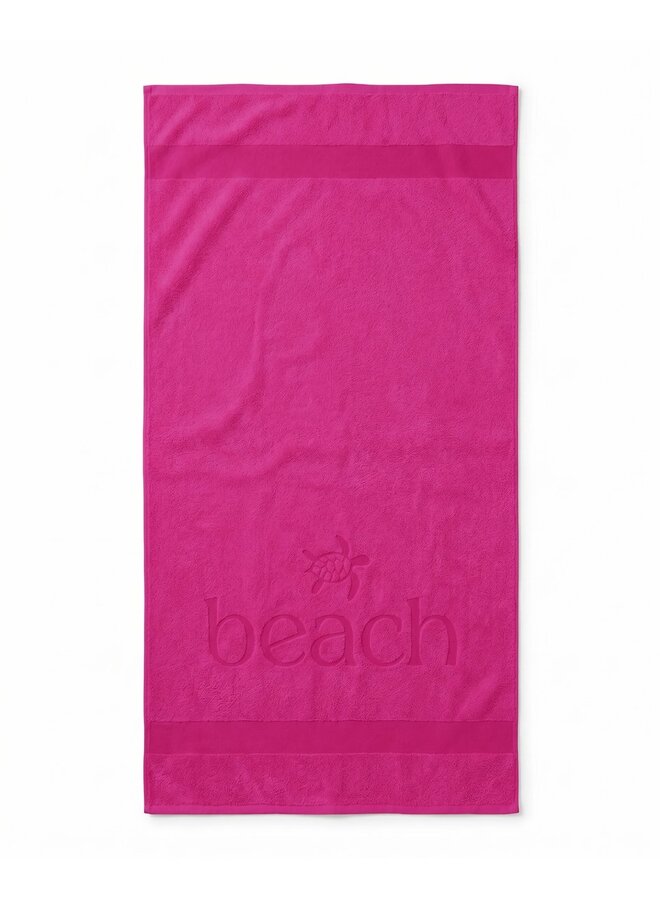 Strandlaken Turtle Beach Roze - Katoen