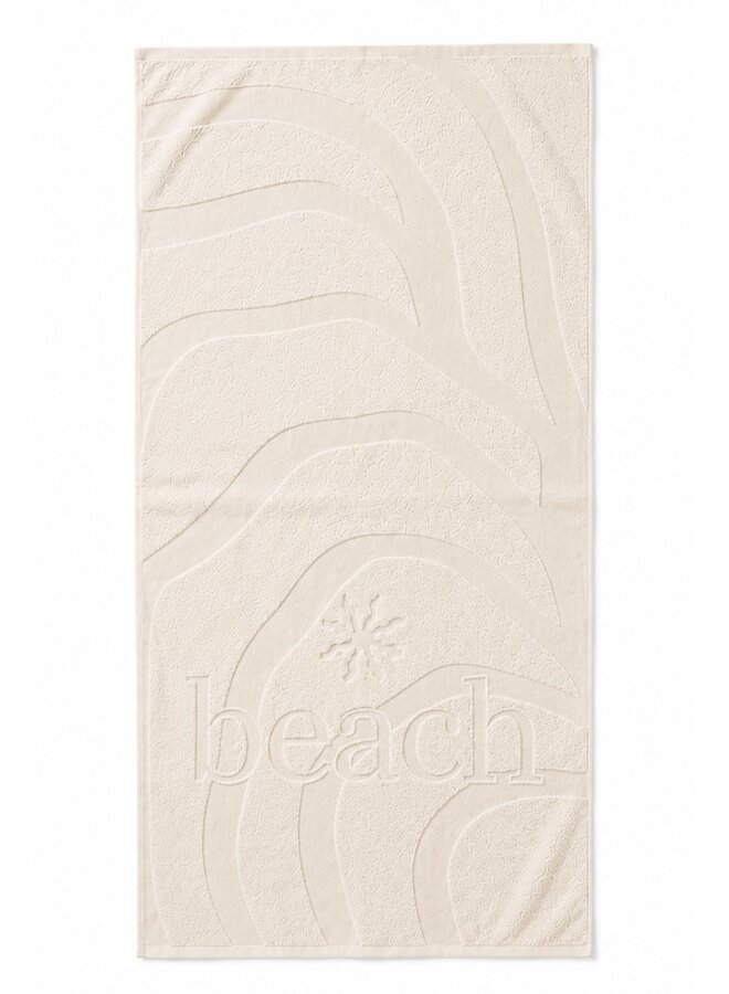 Strandlaken Lazy Beach Ecru - Katoen
