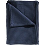 Heckett & Lane Sprei Wafel Navy Blauw - Gerecyled Katoen