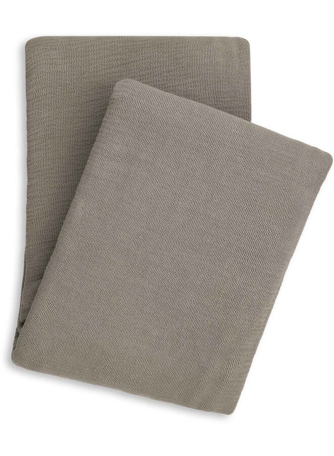 Sprei Ica Taupe - Katoen