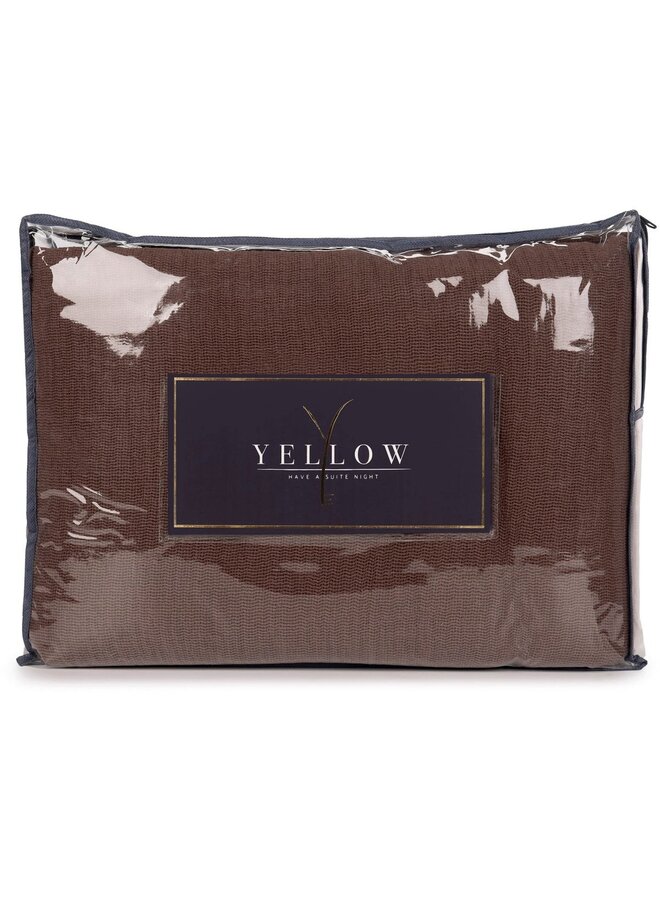 Yellow Sprei Ica Bruin - Katoen