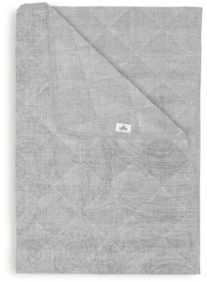 Sprei Paisley Di Lino Grijs - Polyester
