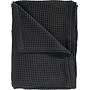 Heckett & Lane Sprei Wafel Zwart - Gerecyled Katoen