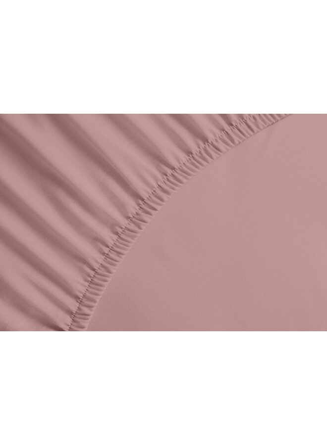 Hoeslaken Mumbai Roze - Percale Katoen