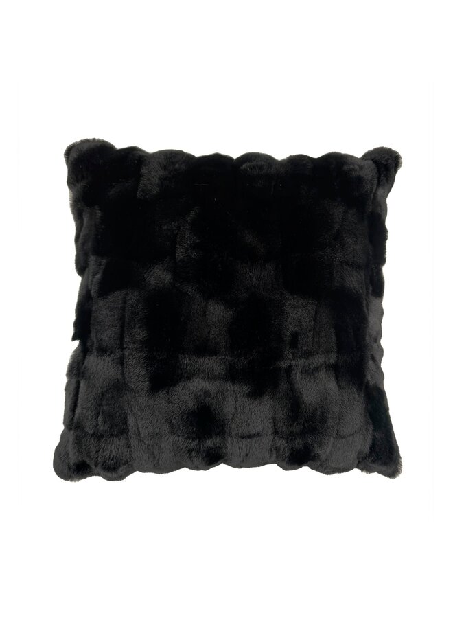 Sierkussen Delphi Zwart - Fake Fur