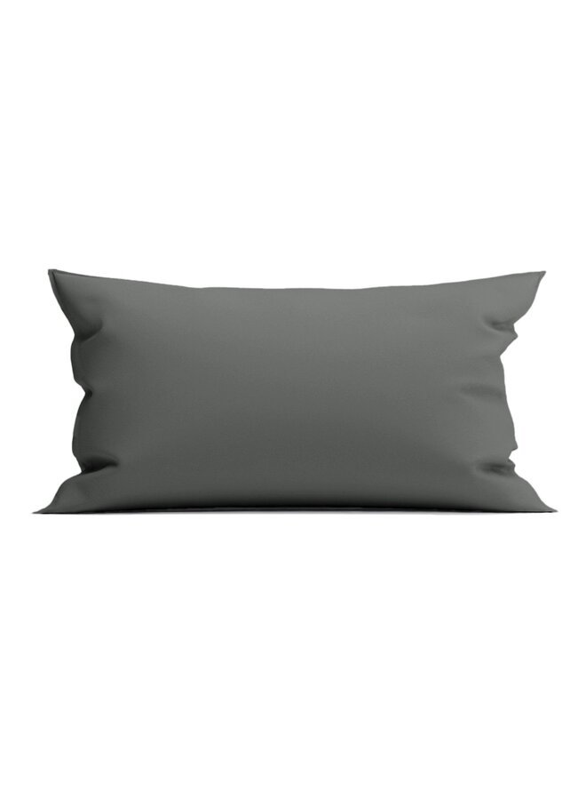 Yellow Sierkussenhoes Mumbai Antraciet - Percale Katoen