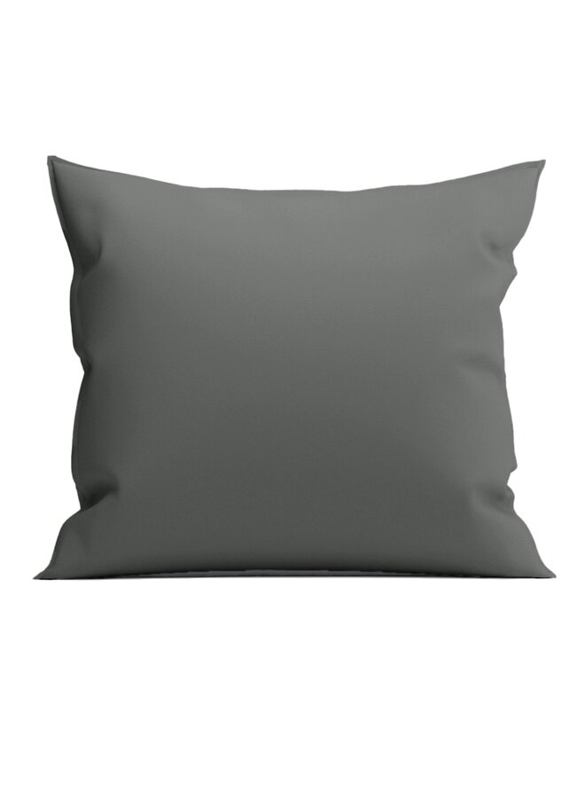 Sierkussenhoes Mumbai Antraciet - Percale Katoen