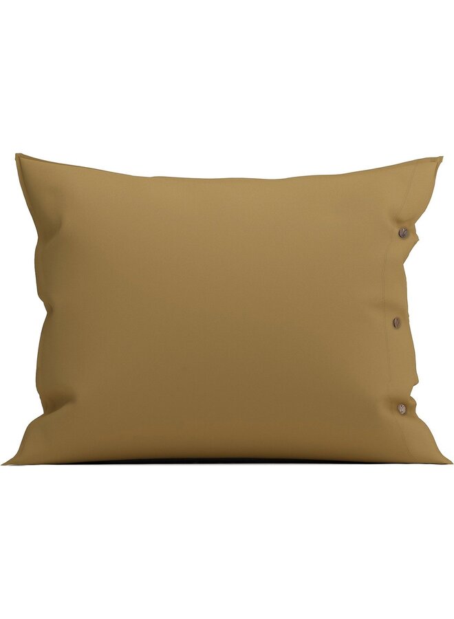 Kussensloop Cognac Bruin - Percale Katoen