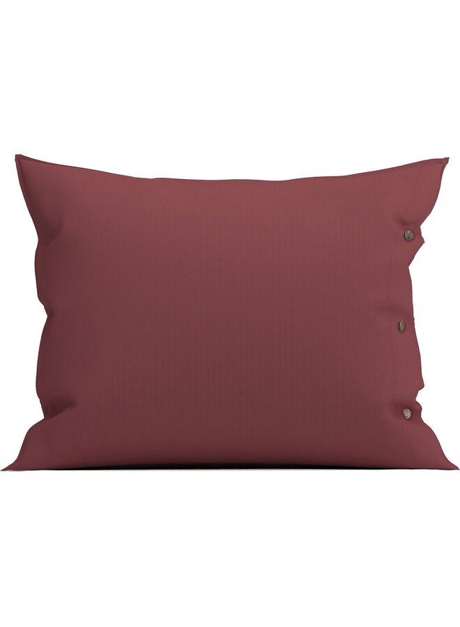 Yellow Kussensloop Rood - Percale Katoen