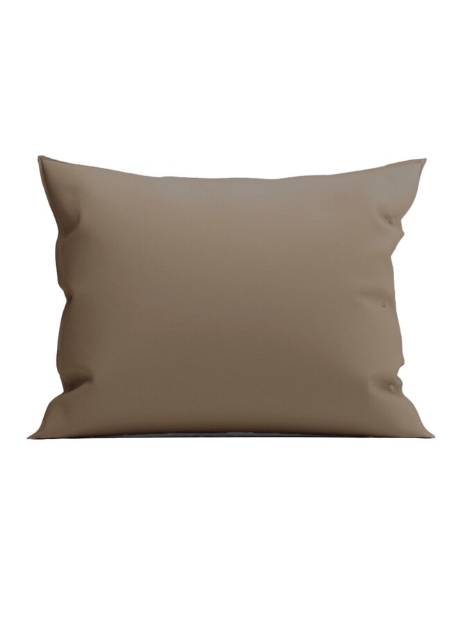 Yellow Kussensloop Mumbai Taupe - Percale Katoen