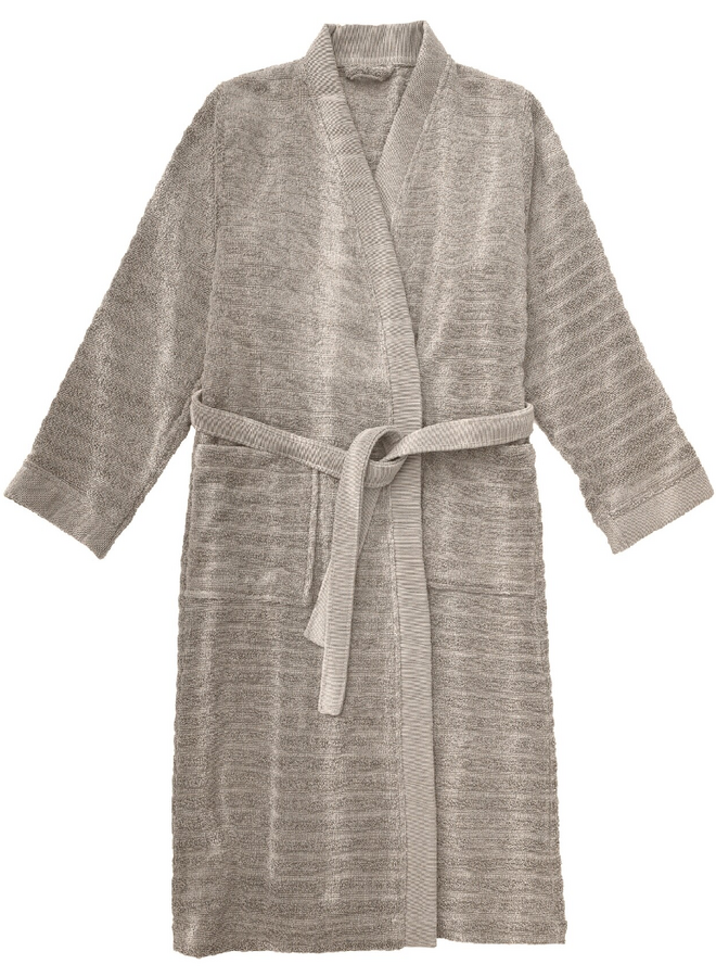 Badjas Prestige Taupe - Katoen