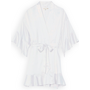 Yellow Kimono Liscio Wit - Lyocell