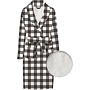 ZO! Home Badjas Quattro di Lino Antraciet - Sherpa Fleece