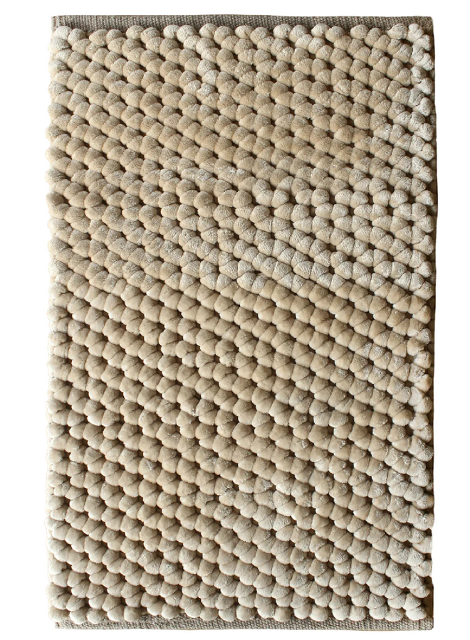 Badmat Lusso Zand - Polyester/Katoen