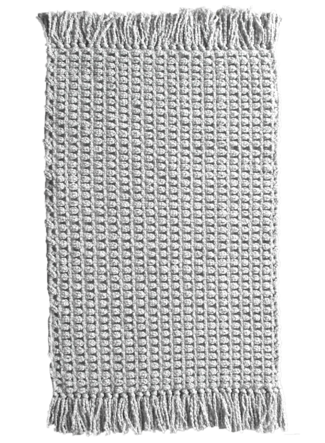 Heckett & Lane Badmat Madras Grijs - Katoen/Polyester