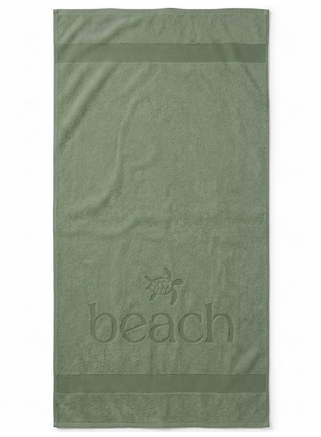 Strandlaken Turtle Beach Groen - Katoen