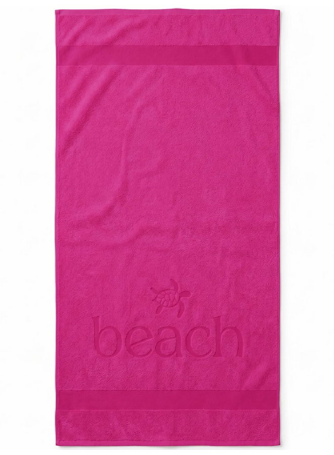 Strandlaken Turtle Beach Roze - Katoen