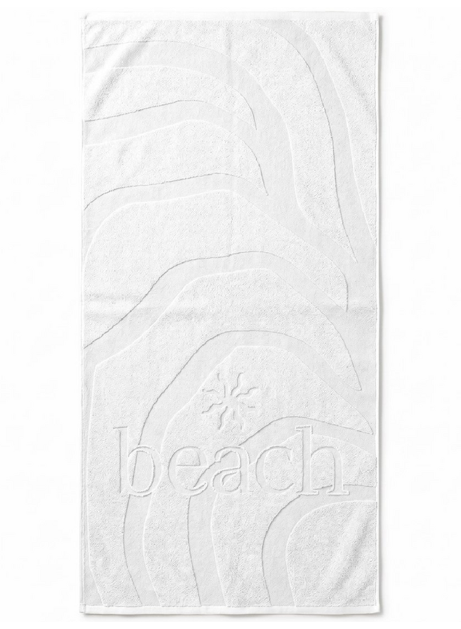 Strandlaken Lazy Beach Wit - Katoen