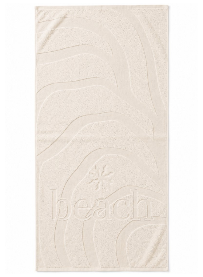 ZO! Home Strandlaken Lazy Beach Ecru - Katoen