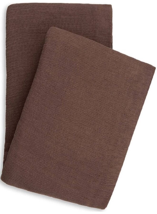 Sprei Ica Bruin - Katoen