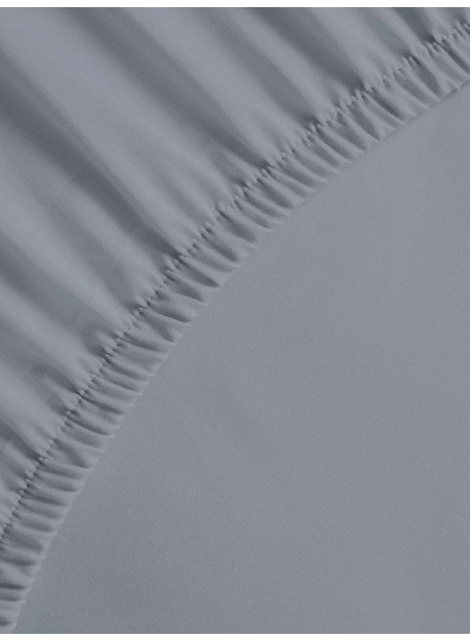 Hoeslaken Mumbai Blauw - Percale Katoen