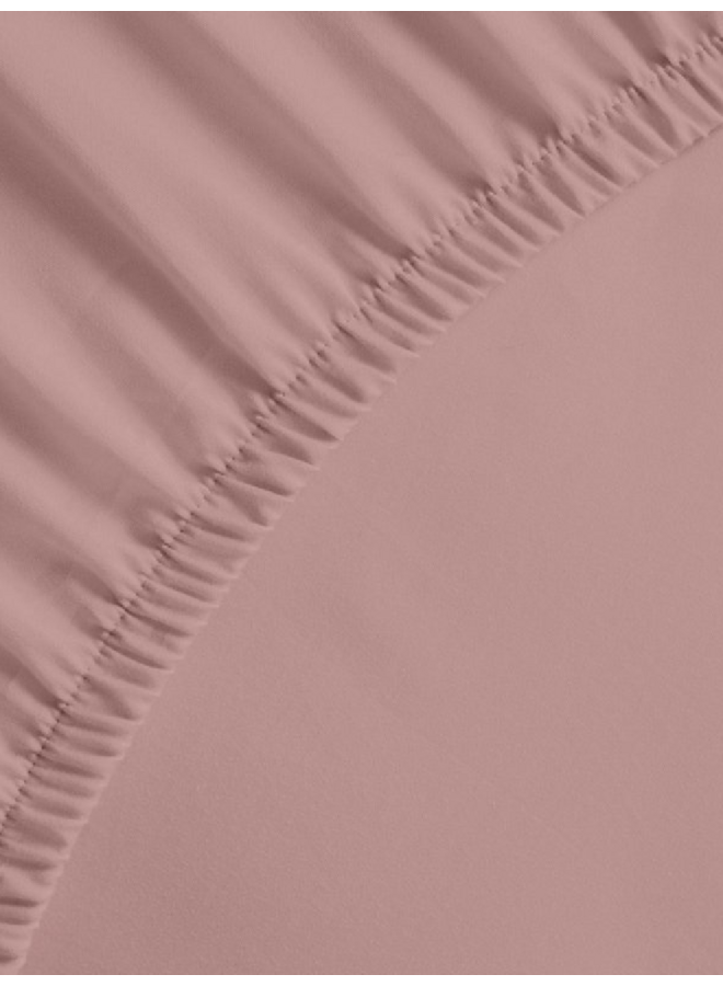 Hoeslaken Mumbai Roze - Percale Katoen