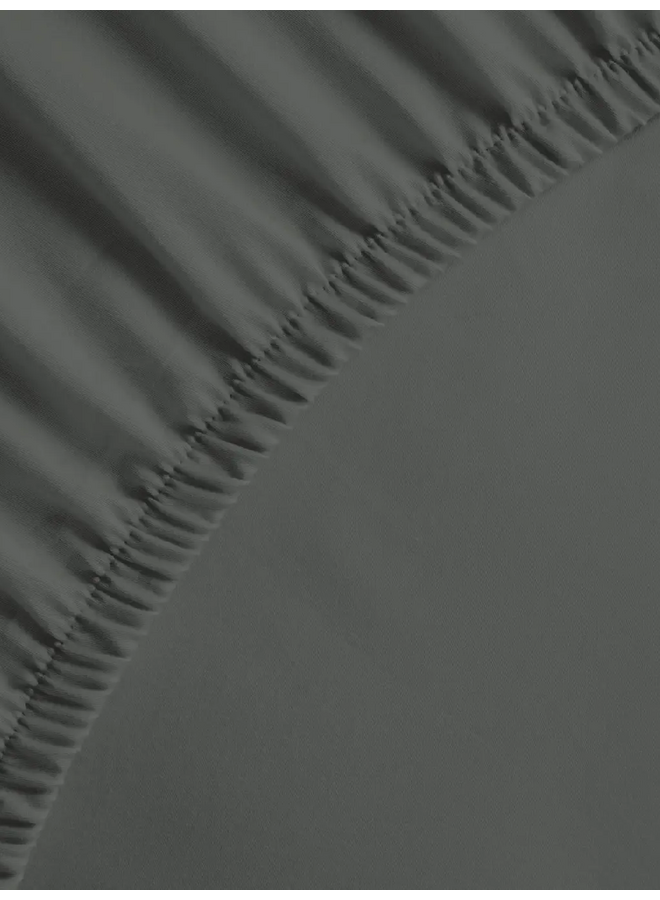 Heckett & Lane Hoeslaken Mumbai Antraciet - Percale Katoen