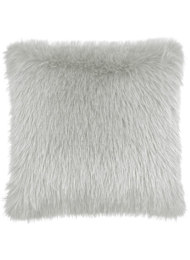Sierkussen Perle Lichtgrijs - Fake Fur