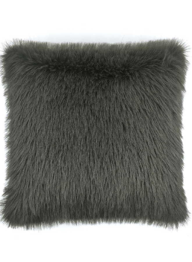 Sierkussen Perle Grijs - Fake Fur