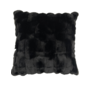 Heckett & Lane Sierkussen Delphi Zwart - Fake Fur