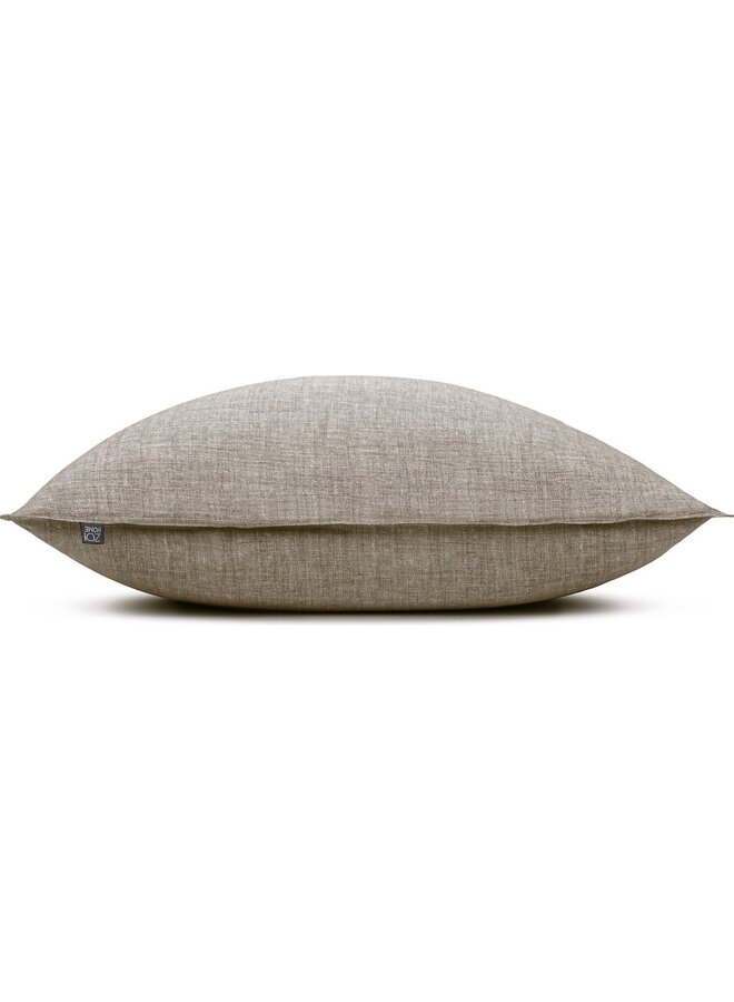 Sierkussenhoes Lino Taupe - Set Van 2 - Katoen