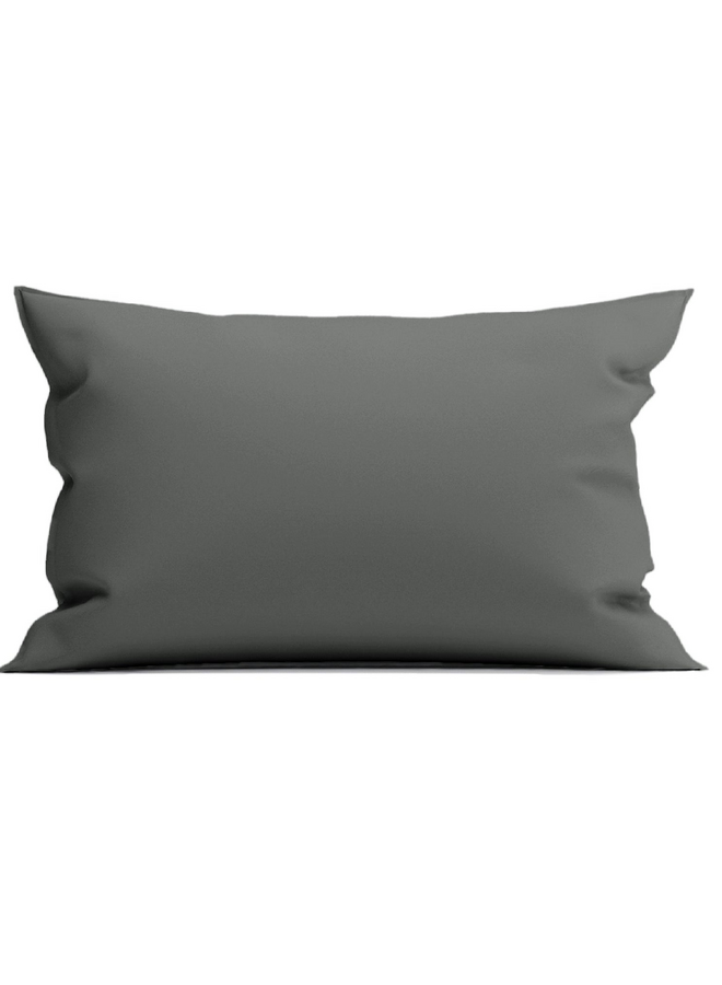 Sierkussenhoes Mumbai Antraciet - Percale Katoen
