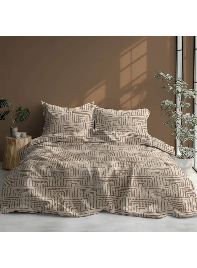 Satin d'Or Dekbedovertrek Vendome Beige - Katoensatijn