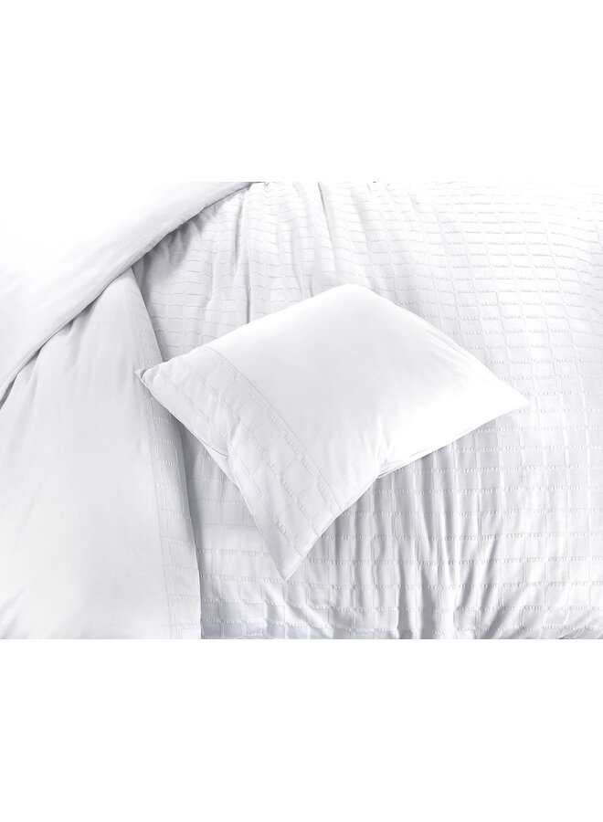 Papillon Dekbedovertrek Hudson Wit - Percale Katoen