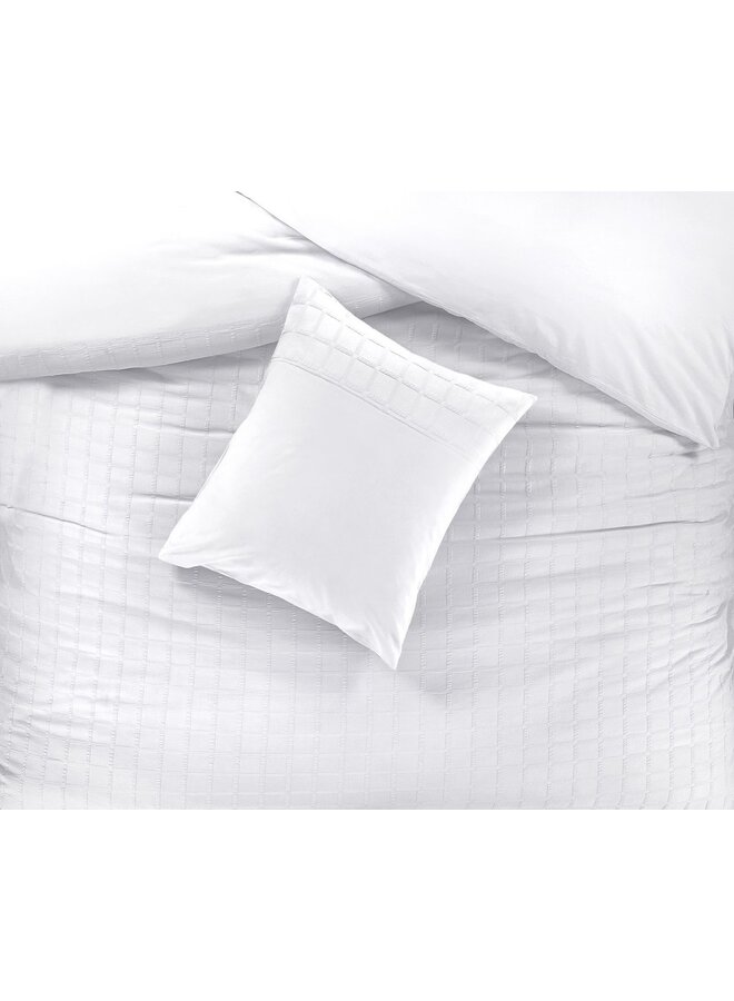 Papillon Dekbedovertrek Hudson Wit - Percale Katoen