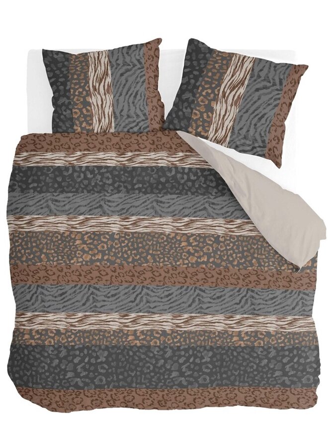 Dekbedovertrek Animal Stripes Beige - Polyester