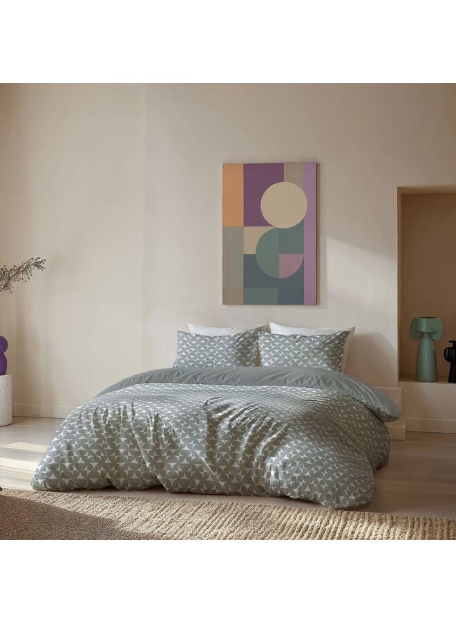 Byrklund Dekbedovertrek Arc Fushion Groen - Polyester