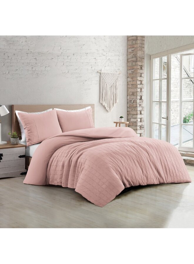Papillon Dekbedovertrek Hudson Roze - Percale Katoen